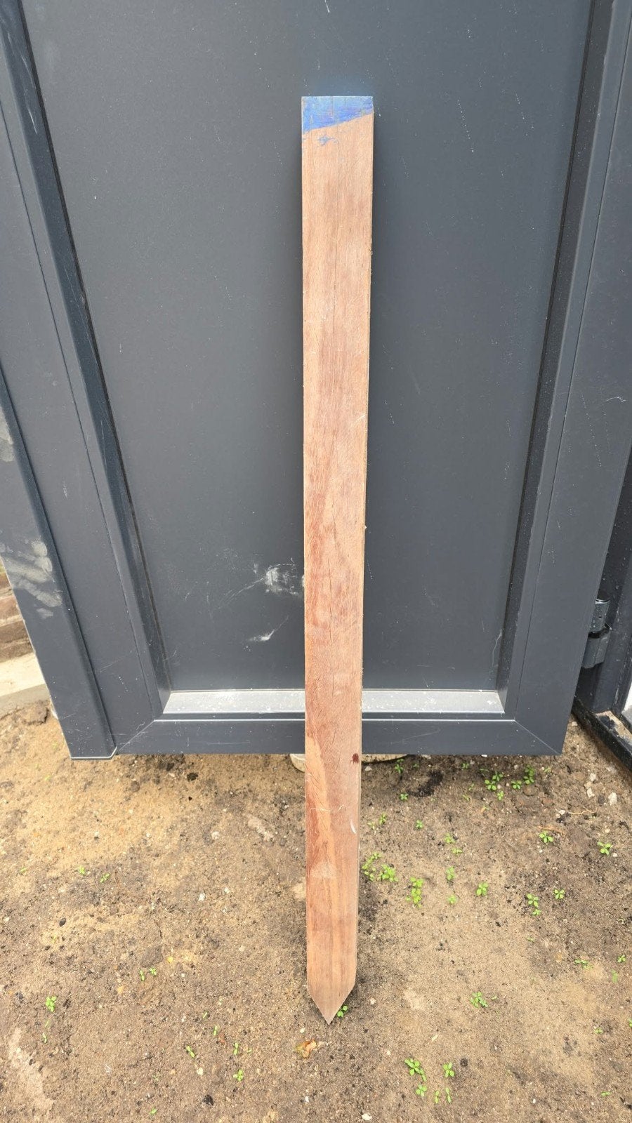 11 stuks Hardhoutenpaal 6x6x100 Azobé gepunt, fijnbezaagd, Doe-het-zelf en Verbouw, Hout en Planken, Ophalen, Nieuw, 50 mm of meer