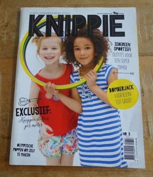 Knippie nr. 3 juni, juli 2016 - maat 50 t/m 176 ook baby, Verzenden, Zo goed als nieuw, Kind, Knippie