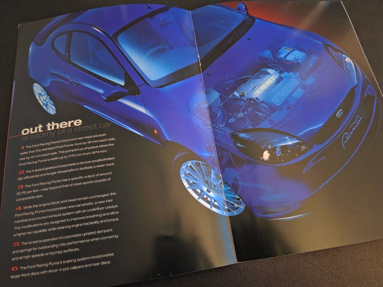Brochure Ford Racing Puma 1999, Ophalen of Verzenden, Zo goed als nieuw, Ford