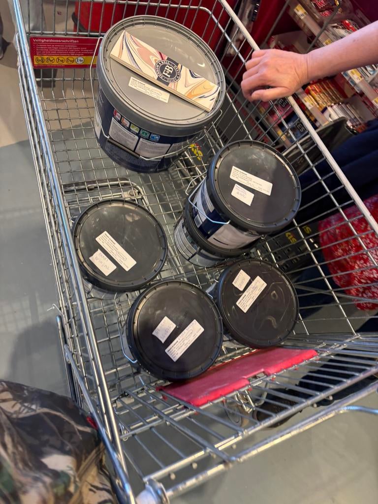 2,5e liter beverly groen flexa muurverf, Ophalen, Zo goed als nieuw, Groen