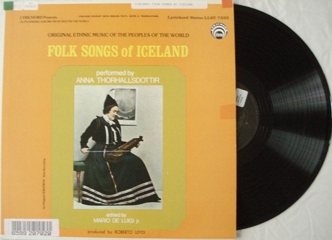 Anna Thorhallsdottir - Folk songs of Iceland, LP, Gebruikt, Inclusief insert, Ophalen of Verzenden
