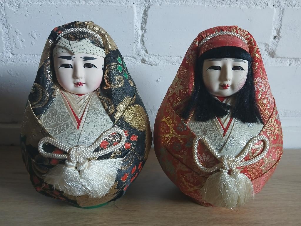 hinadaruma Japanse Poppen vintage, Ophalen of Verzenden