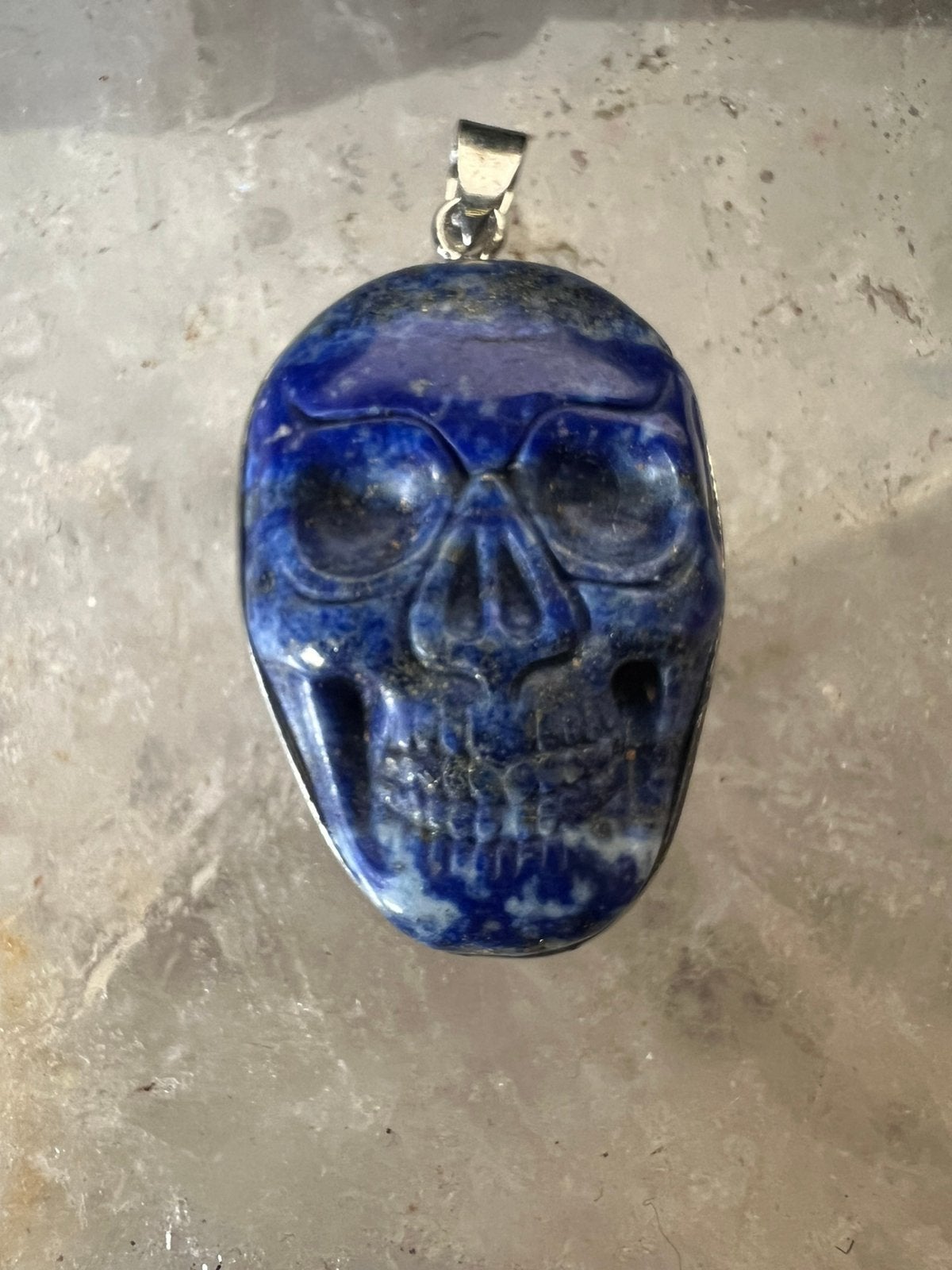 Lapis lazuli rozenkwarts pyriet schedel hanger inzicht SALE, Magnolia11, Nieuw, Ophalen of Verzenden, 2051jm