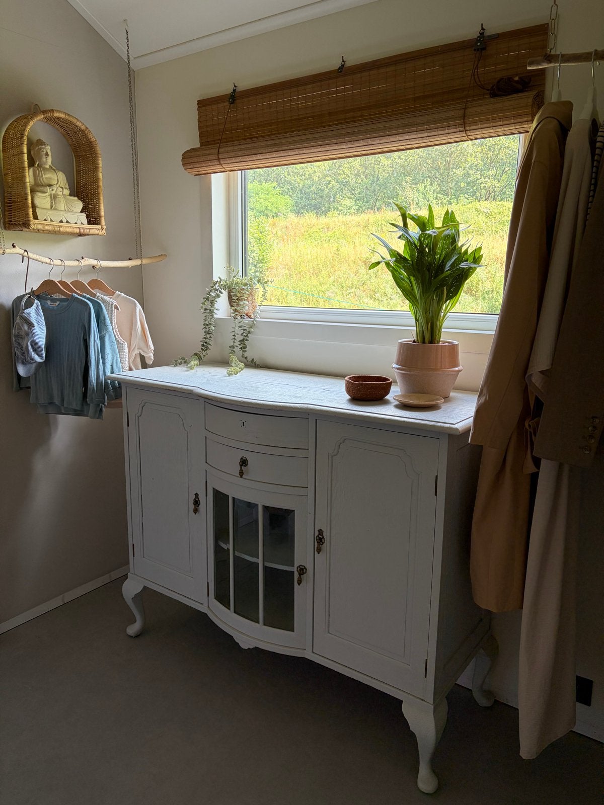 Commode/dressoir van firma Zoethout, Ophalen, Gebruikt, 100 tot 150 cm, Glas
