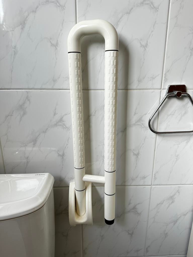 Wandbeugel toilet-/douchesteun Thuiszorg Toiletsteun, Ophalen of Verzenden, Gebruikt