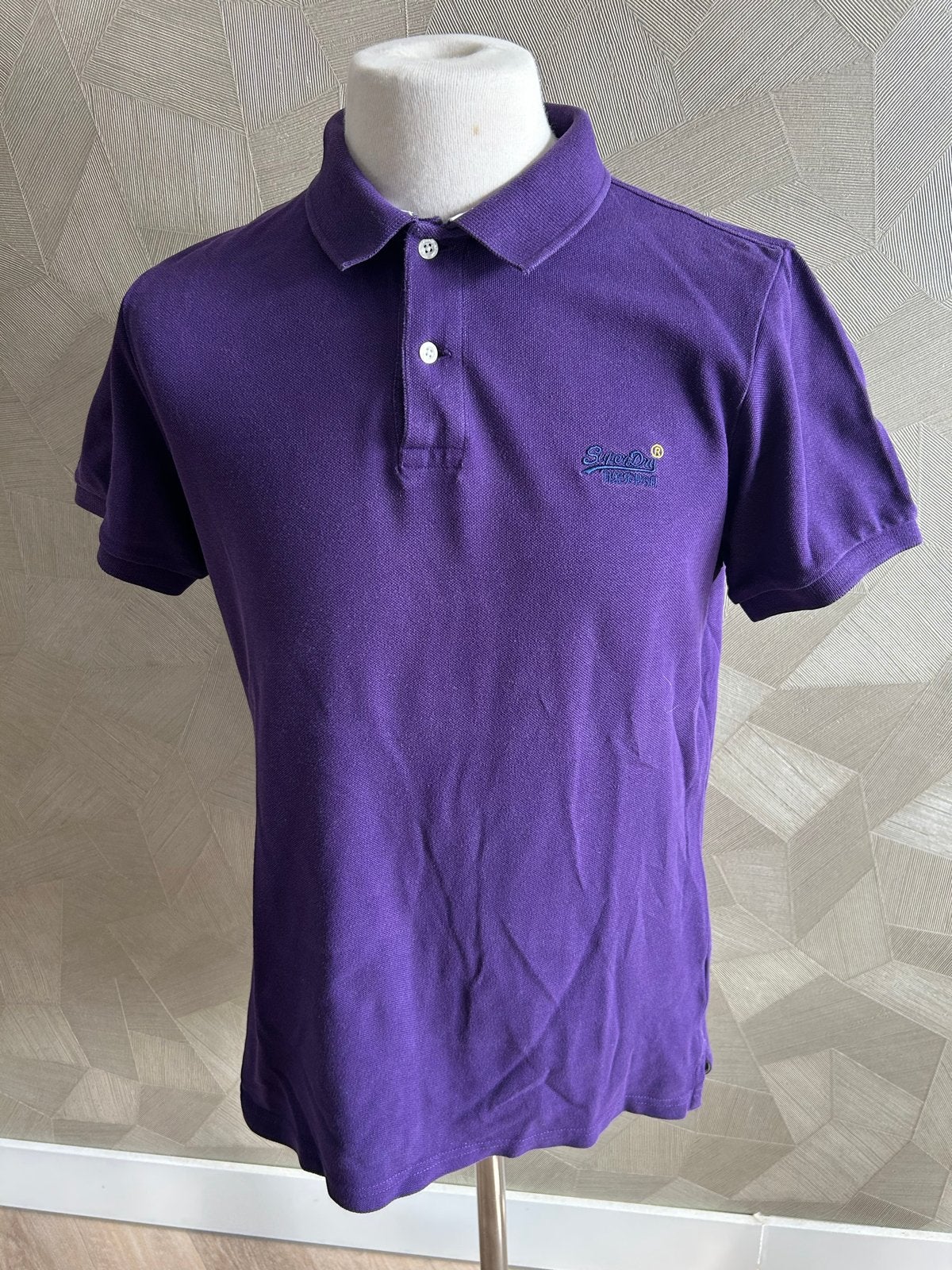 Superdry paarse polo - Maat XL, Ophalen of Verzenden, Zo goed als nieuw, Maat 56/58 (XL), Paars