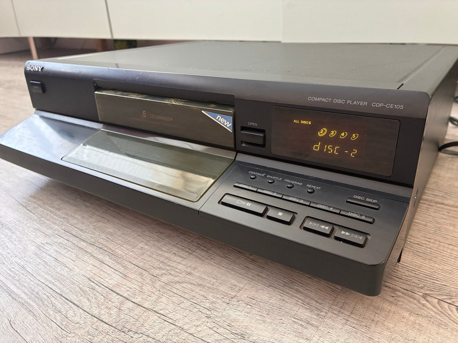 Sony CDP-CE105 5-CD Wisselaar, Ophalen of Verzenden, Gebruikt, Sony, Wisselaar