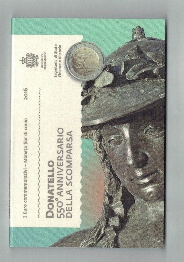 San Marino 2016 Donatello, Ophalen of Verzenden, San Marino, 2 euro, Losse munt