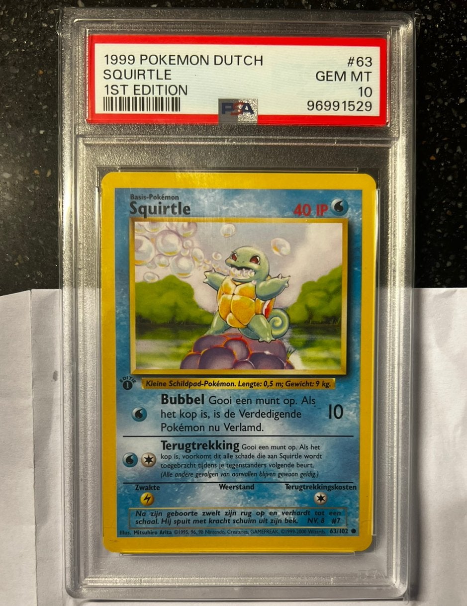 Pop 46 Squirtle Base Set 1st edition NL, Ophalen of Verzenden, Zo goed als nieuw