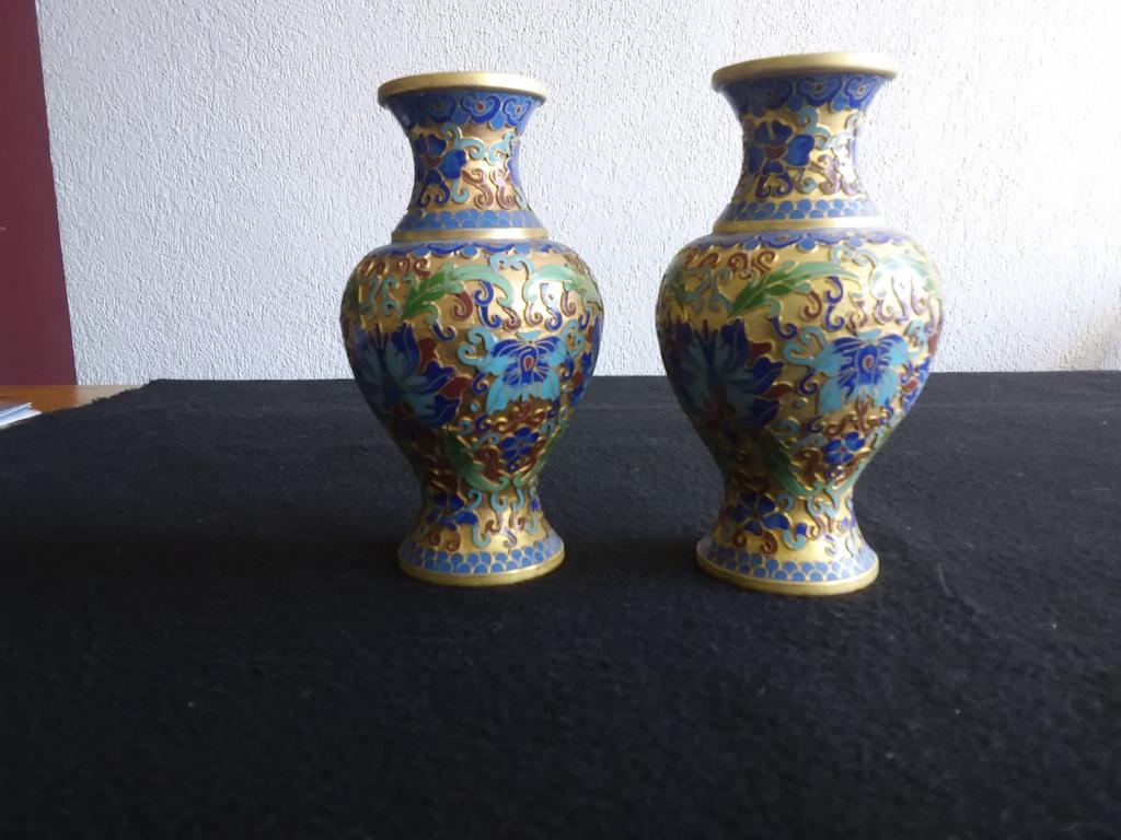 Cloisonne  vaasjes, Ophalen of Verzenden