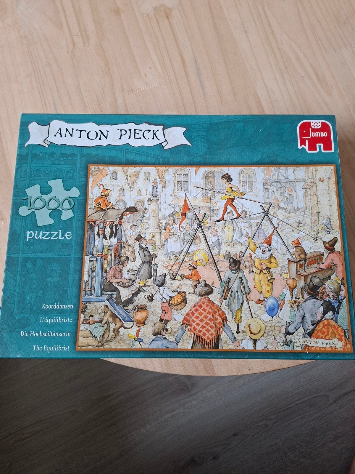 Anton Pieck Legpuzzel: koorddansen, Hobby en Vrije tijd, Denksport en Puzzels, Ophalen of Verzenden, 500 t/m 1500 stukjes, Gebruikt