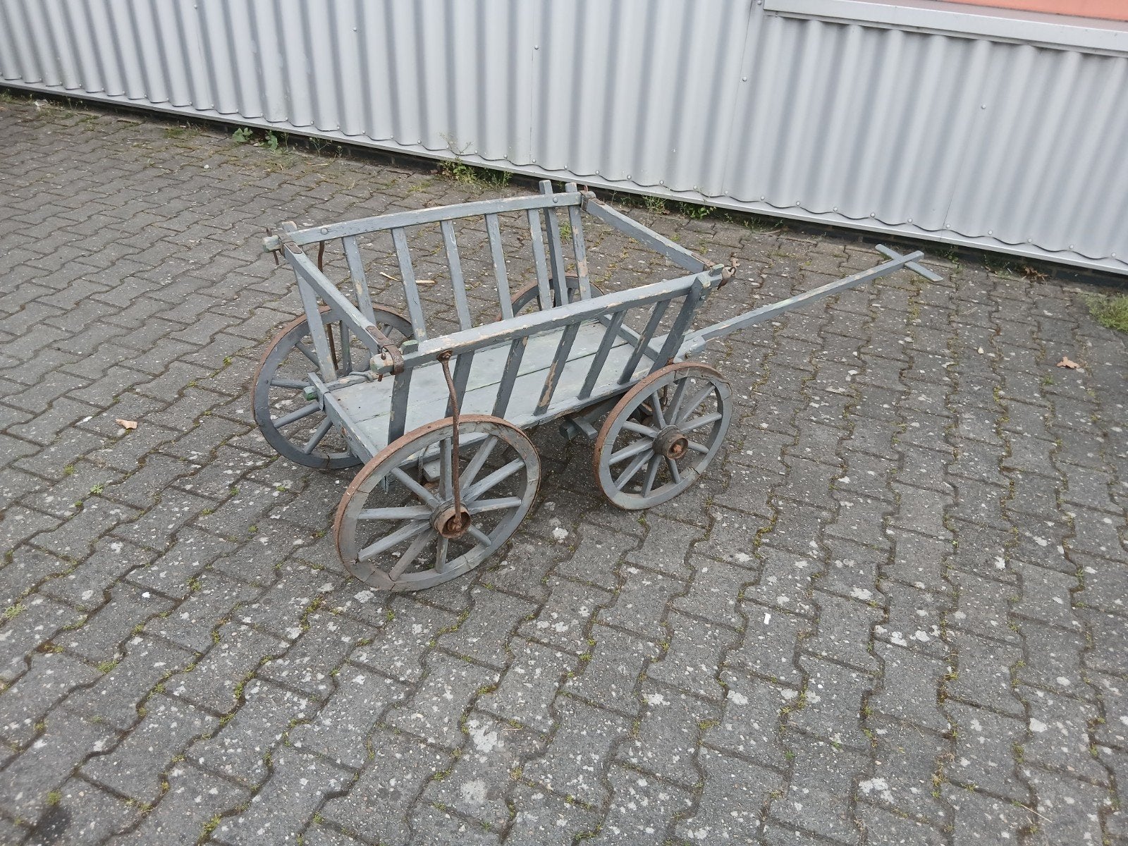 Antieke houten bolderkar - Decoratief en functioneel, Caravans en Kamperen, Bolderkarren, Ophalen of Verzenden, Gebruikt