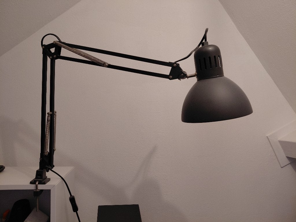 klemlamp, Grijs, Ophalen, Gebruikt, Bureaulamp