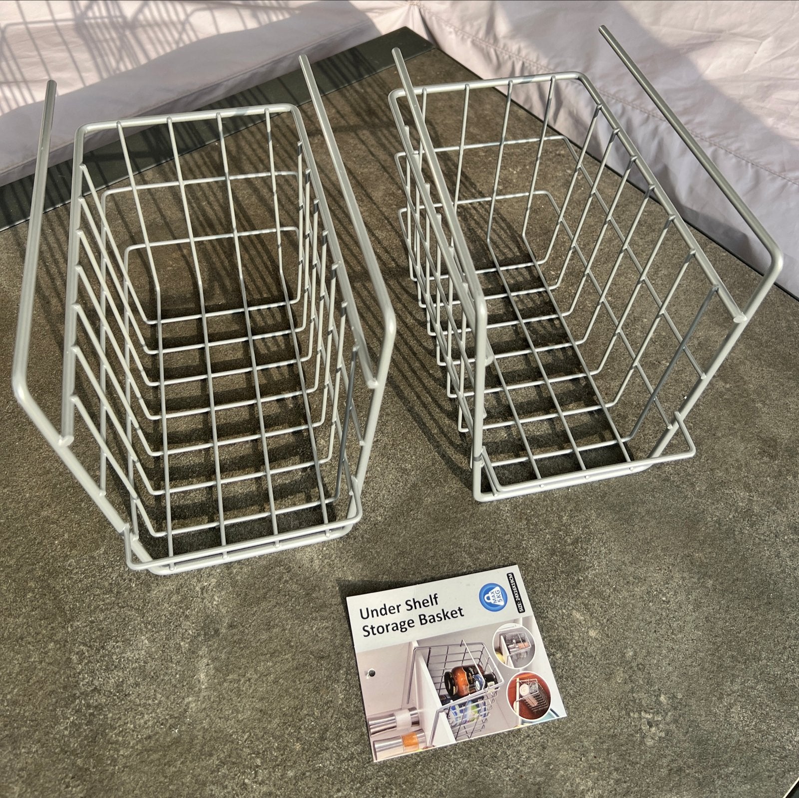 2x Opbergmanden - Keuken/Kast Organisatie, Overige typen, Nieuw, Ophalen of Verzenden, Metaal