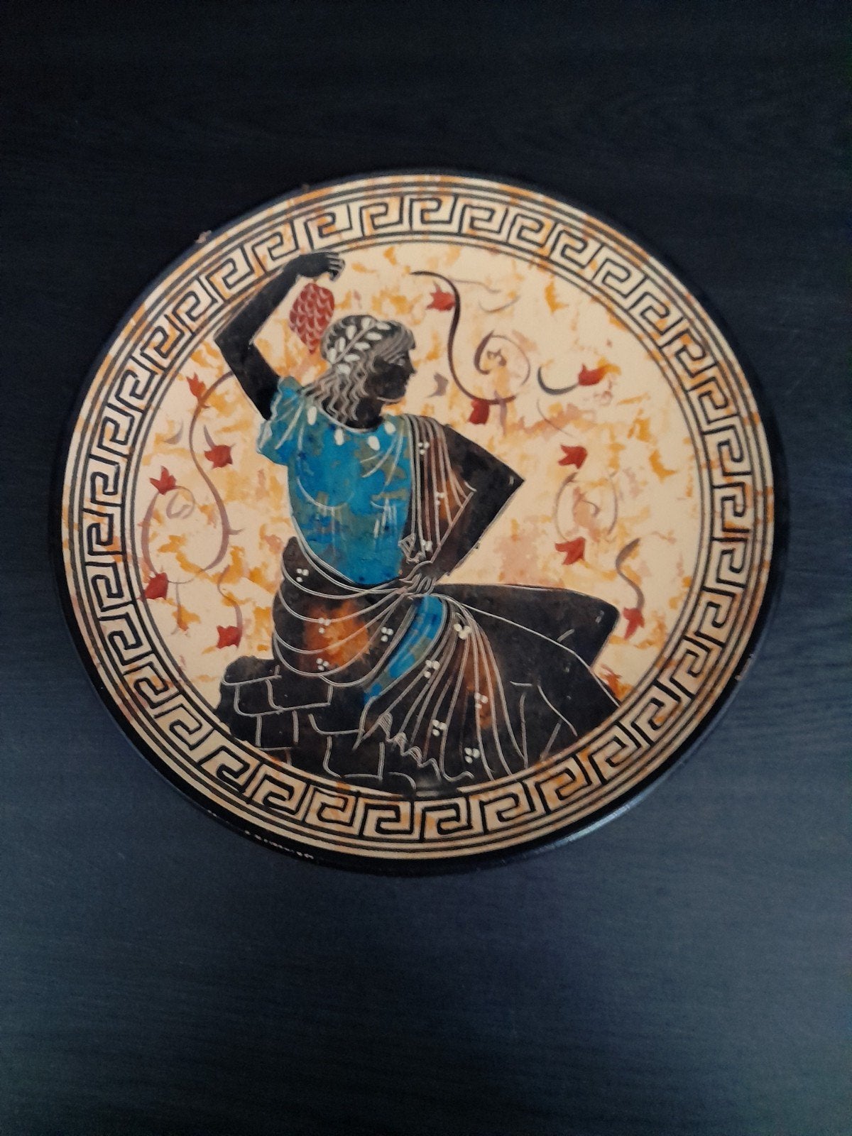 Handgemaakte Griekse decoratieve schaal, 500 v.Chr. kopie, Ophalen of Verzenden