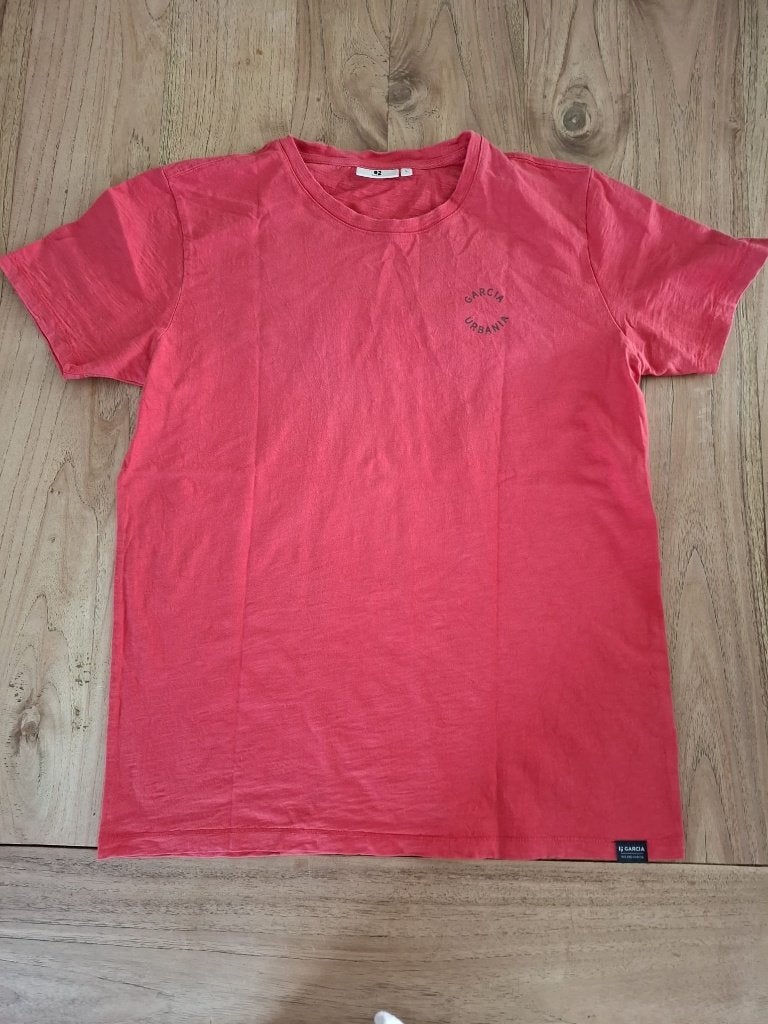 T- shirt Garcia Maat L Rood, Maat 52/54 (L), Garcia, Ophalen of Verzenden, Zo goed als nieuw