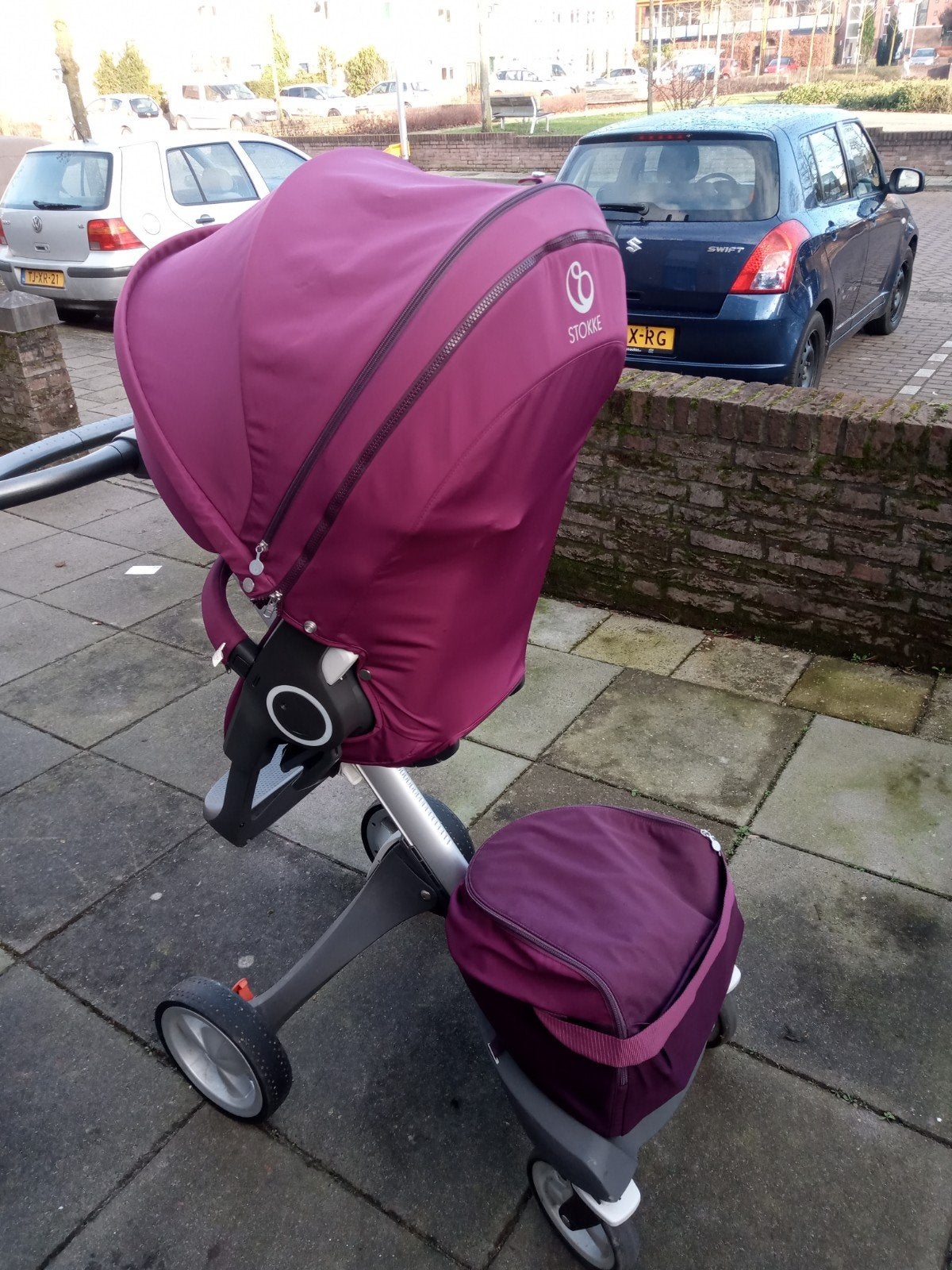 Stokke Xplory V5 Kinderwagen - Paars, Ophalen, Zo goed als nieuw, Overige merken