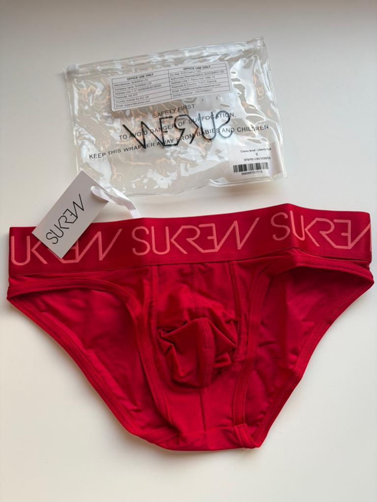 Sukrew Polyamide Slip Nieuw, Kleding | Heren, Verzenden, Rood, Slip