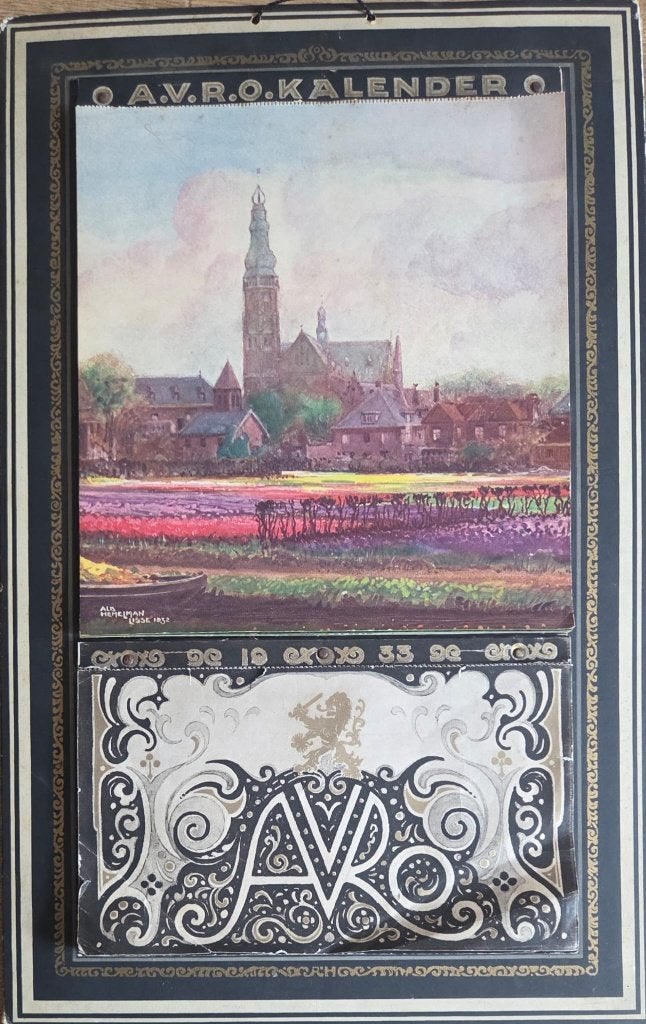 A.V.R.O. Kalender 1933, Verzamelen, Verzenden, Gebruikt