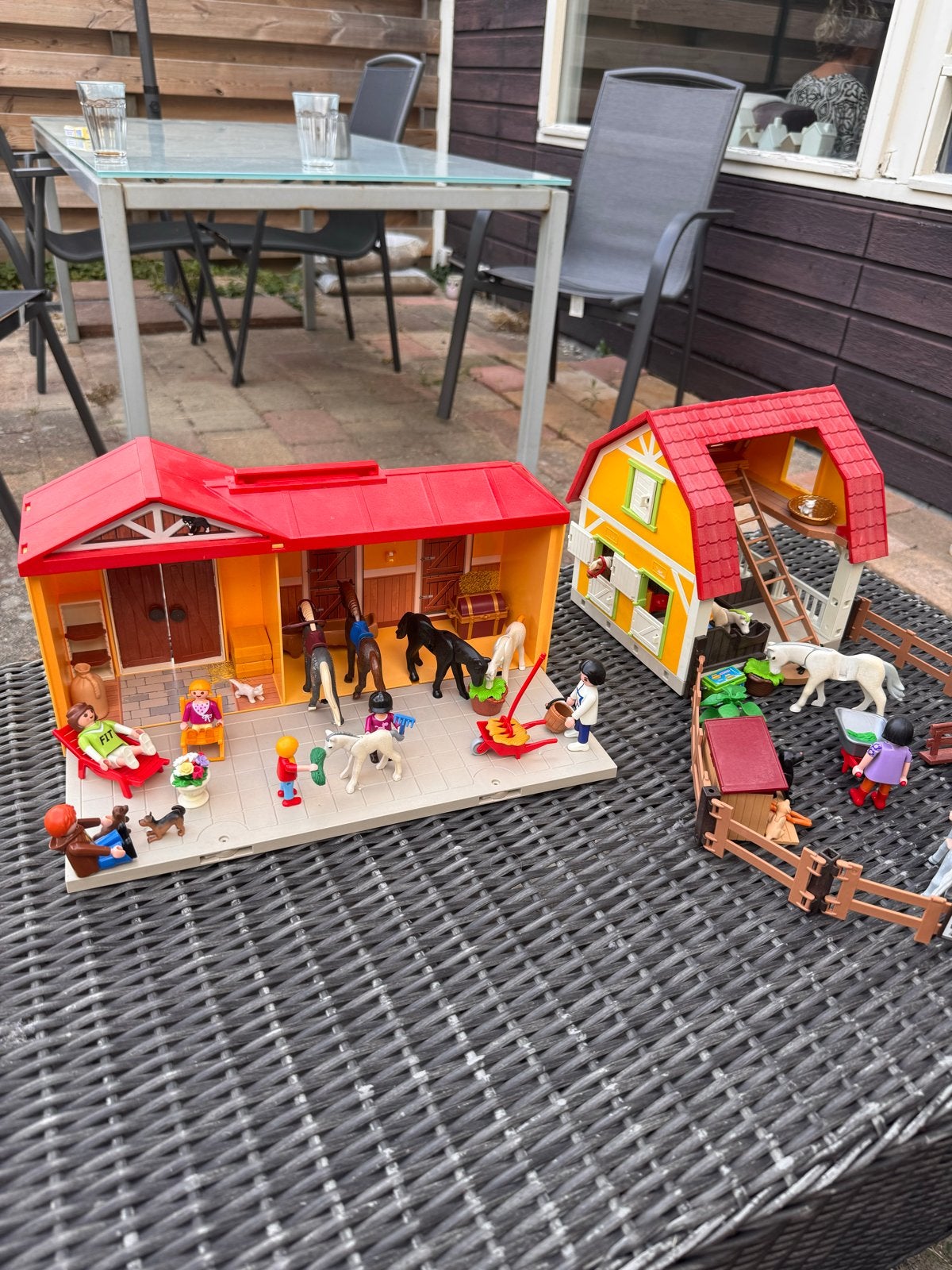 Playmobil Paardenstal en Boerderij Set, Kinderen en Baby's, Speelgoed | Playmobil, Ophalen, Gebruikt, Gebouw, Complete set