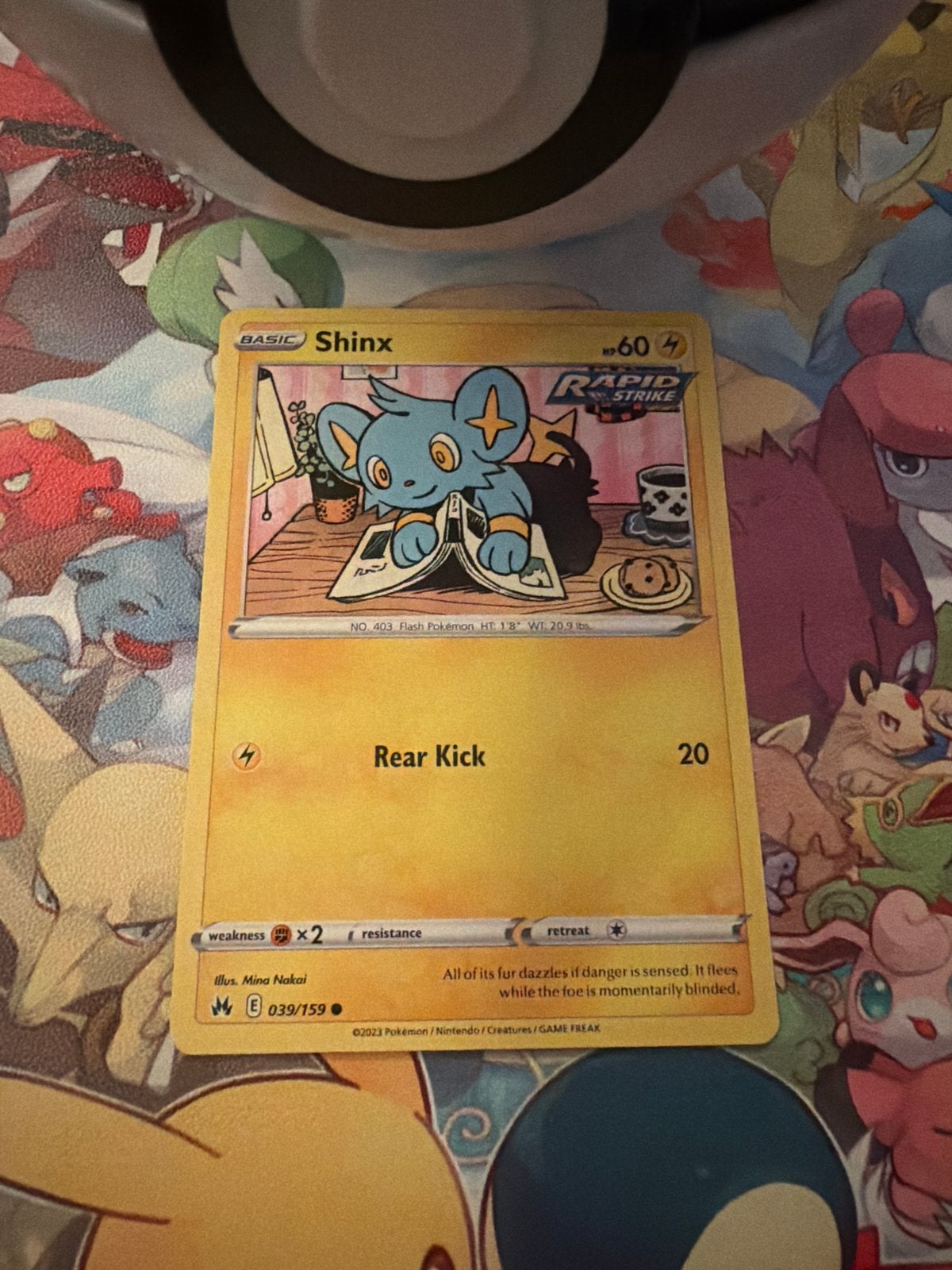 Shinx 039/159 Pokémon kaart - Crown Zenith, Ophalen of Verzenden, Zo goed als nieuw, Losse kaart