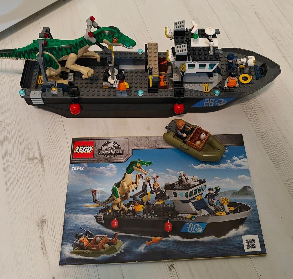LEGO Jurassic World Bootontsnapping van Dinosaurus - 76942, Jurassic World, Lego, Compleet, Ophalen of Verzenden