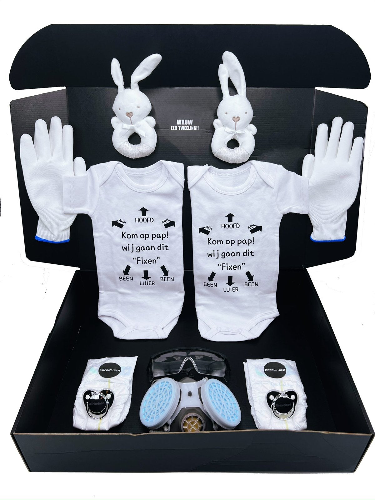 Kraamcadeau tweeling - cadeau babyshower - zwangerschap, Ophalen of Verzenden, Nieuw