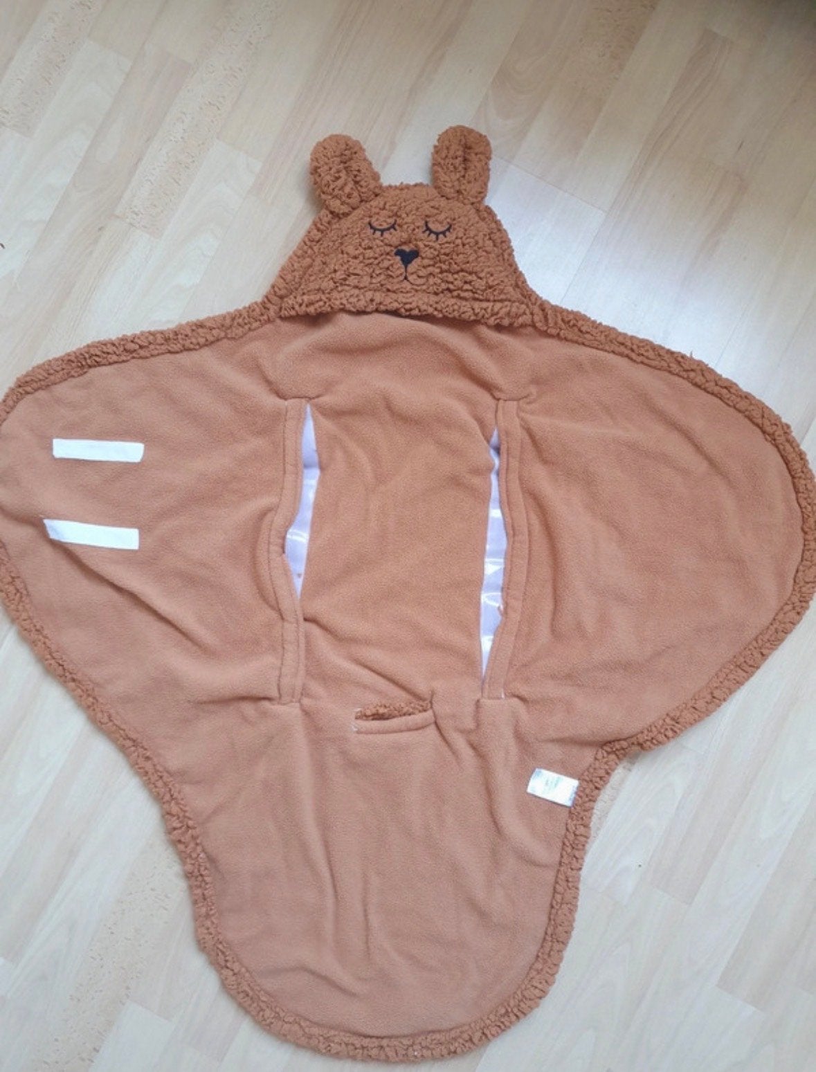 Jollein Wikkeldeken Teddy Bear Bruin, Ophalen, Jollein, Zo goed als nieuw, Gevoerd