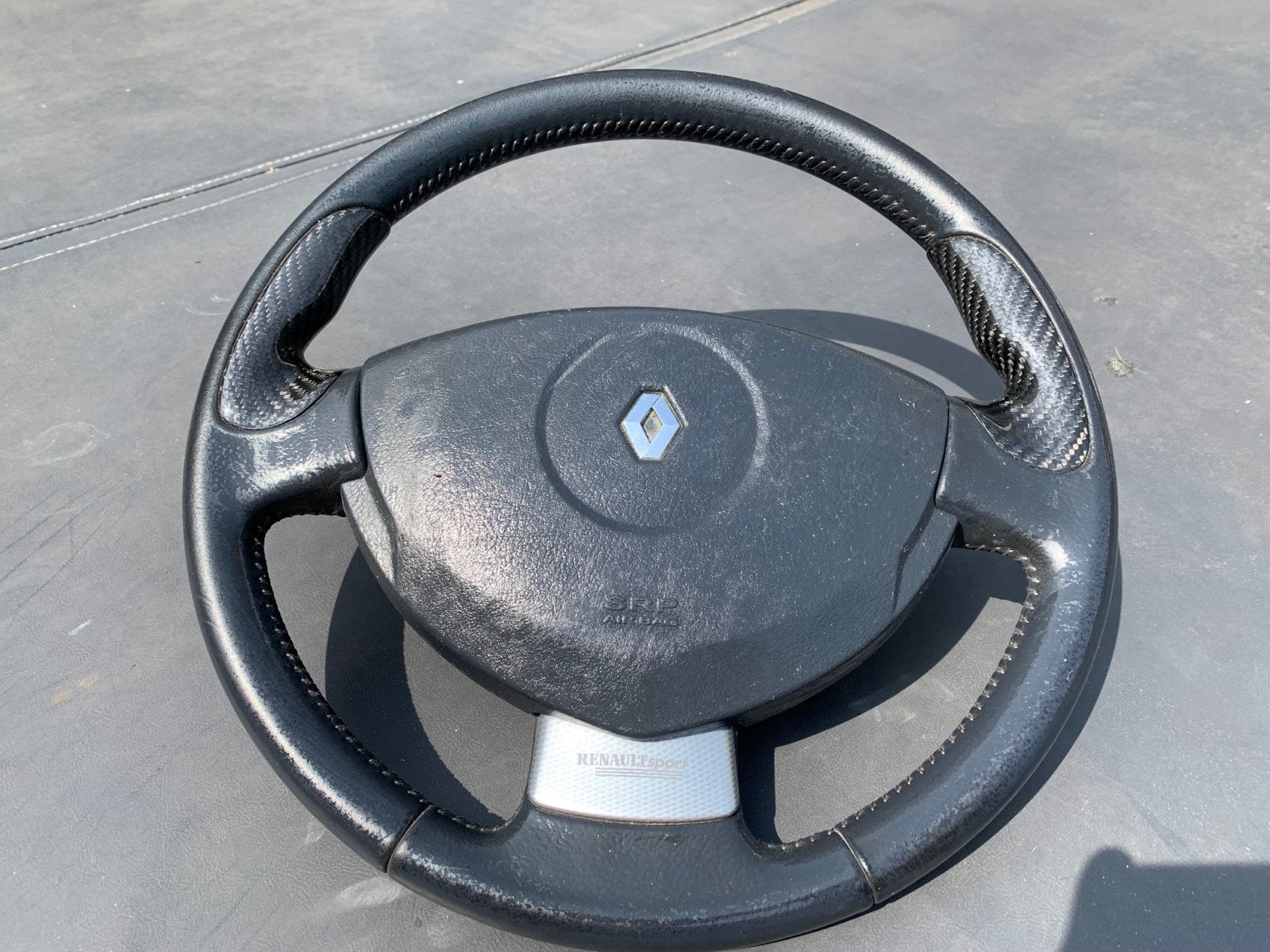 Origineel Stuur Renault Clio 2RS met Carbon Duimgrepen, Ophalen of Verzenden, Gebruikt, Renault