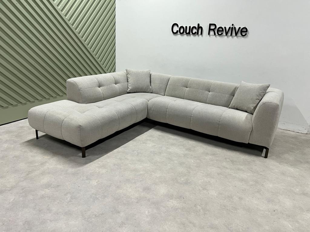 GRATIS LEVERING Montel Furious Hoekbank 275x225 GEREINIGD, -, Verzenden, -, Zo goed als nieuw