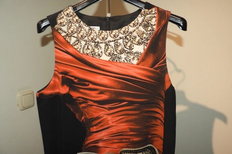 Moschino cheapandchic jurkje tuniek aparte print D36, Kleding | Dames, Overige kleuren, Verzenden, Gedragen, Boven de knie