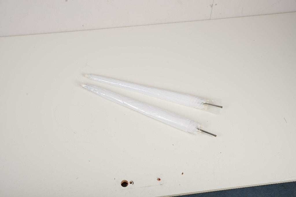 set van twee witte, doorschijnende flitsparaplu's, Ophalen of Verzenden, Nieuw, Overige typen