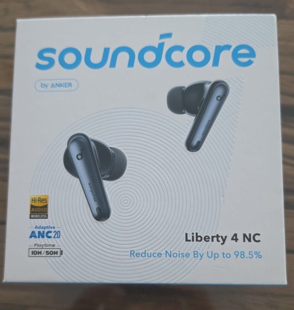 Soundcore Liberty 4 NC – Zwart, Telecommunicatie, Mobiele telefoons | Oordopjes, Verzenden, Bluetooth, Zo goed als nieuw, In oorschelp (earbud)