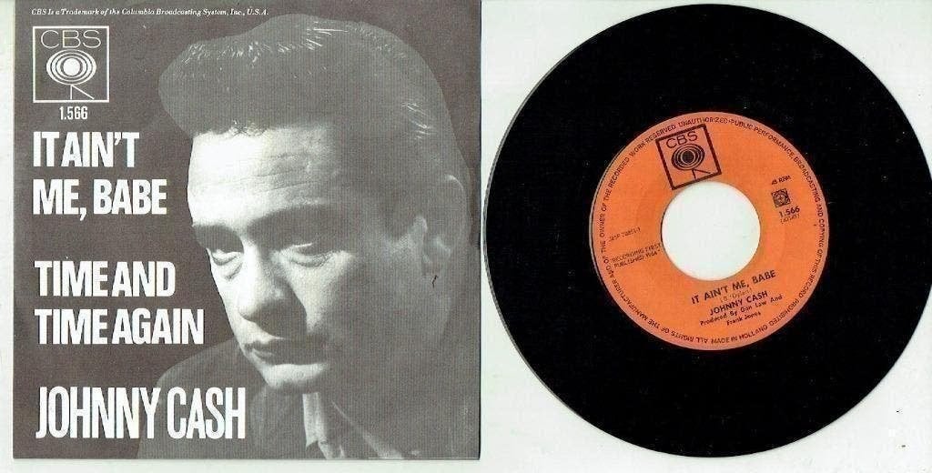 Johnny Cash – It Ain't Me, Babe / Time And Time Again, Ophalen of Verzenden, Zo goed als nieuw, Country en Western