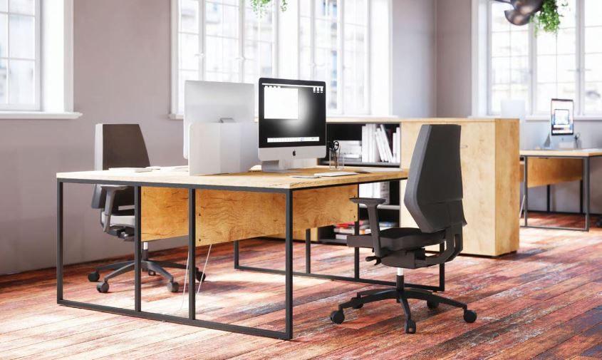 Stricto directie bureau recht of hoekbureau, met kast etc, Huis en Inrichting, Bureaus, Buronomic, Honfleur, Hoekbureau, Nieuw