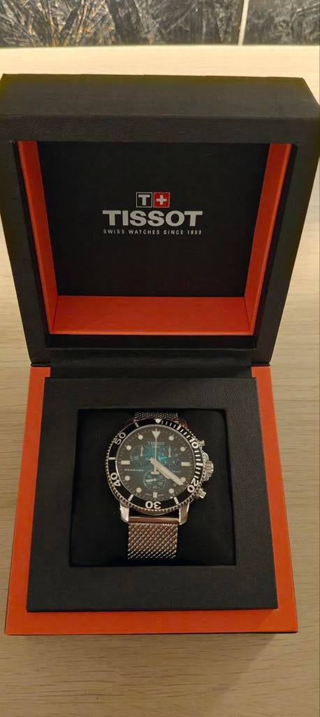 Tissot seastar 1000 chronograaf, Ophalen of Verzenden, Zo goed als nieuw, Zwart, Android