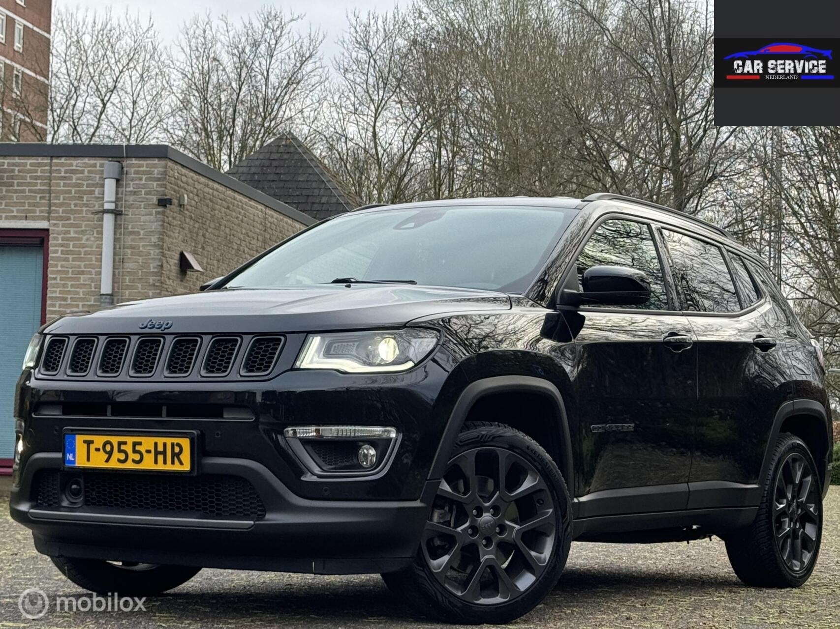 Jeep Compass 4xe 240 Plug-in Hybrid Electric S/VOLLE OPTIES, Auto's, Jeep, Automaat, Euro 6, 4 cilinders, Zwart