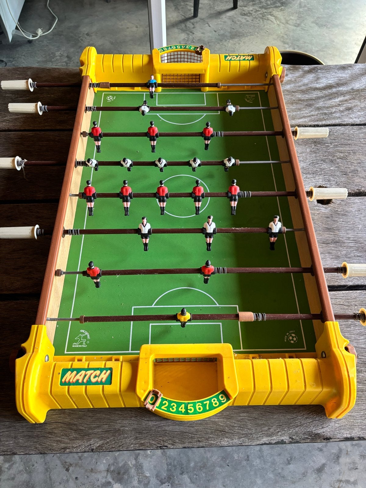 Vintage Match Tafelvoetbalspel - Compleet en Speelklaar, Kinderen en Baby's, Ophalen of Verzenden, Gebruikt