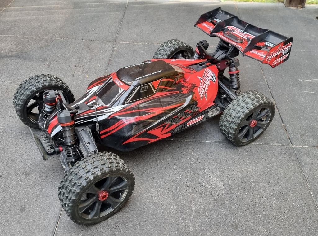 Team Corally Asuga roller rood, Elektro, Auto offroad, Ophalen of Verzenden, Zo goed als nieuw