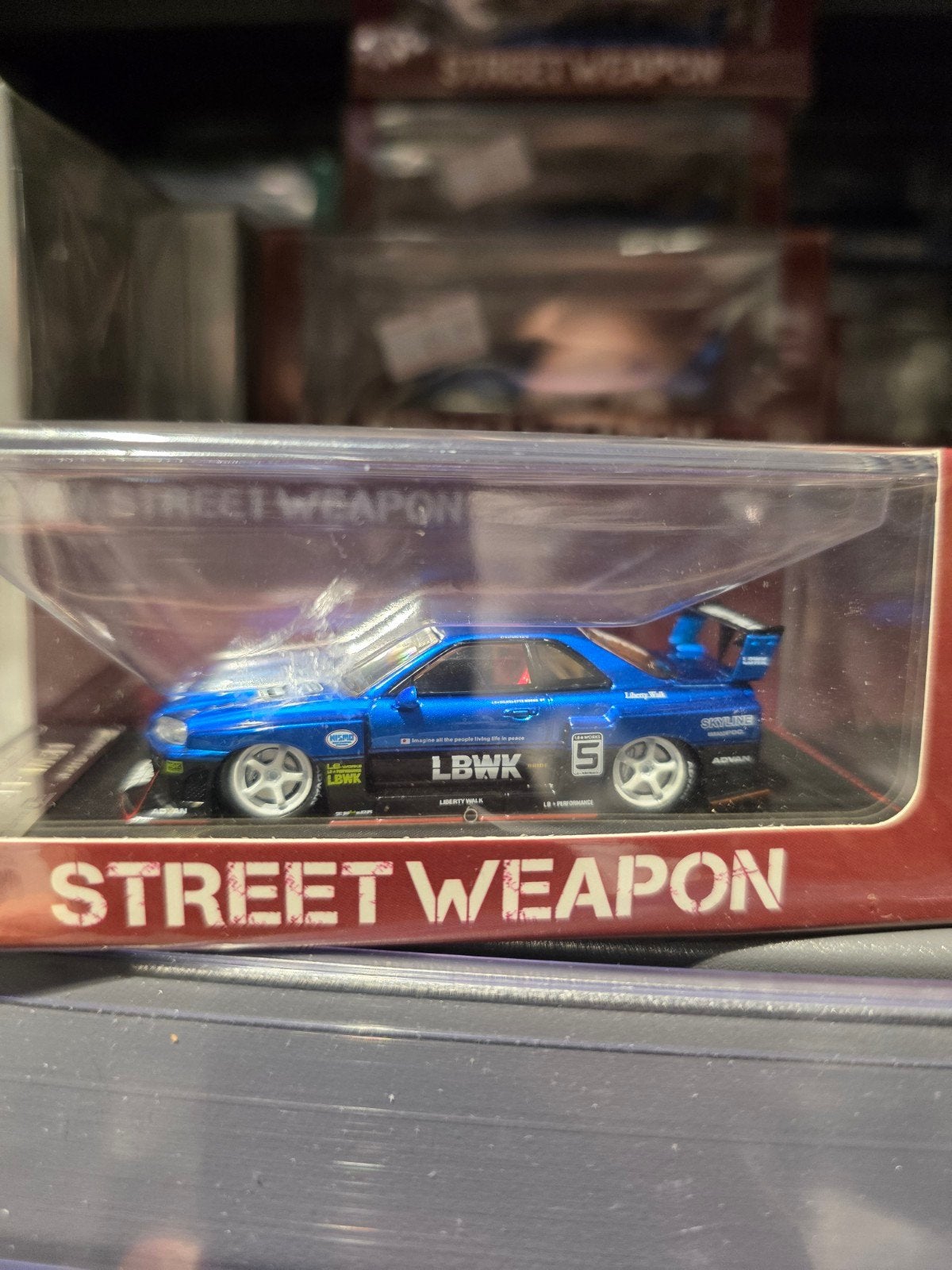 Street Weapon LBWK Nissan Skyline GT-R R34 Modelauto, Onbekend, Nieuw, Ophalen of Verzenden, Street Weapon