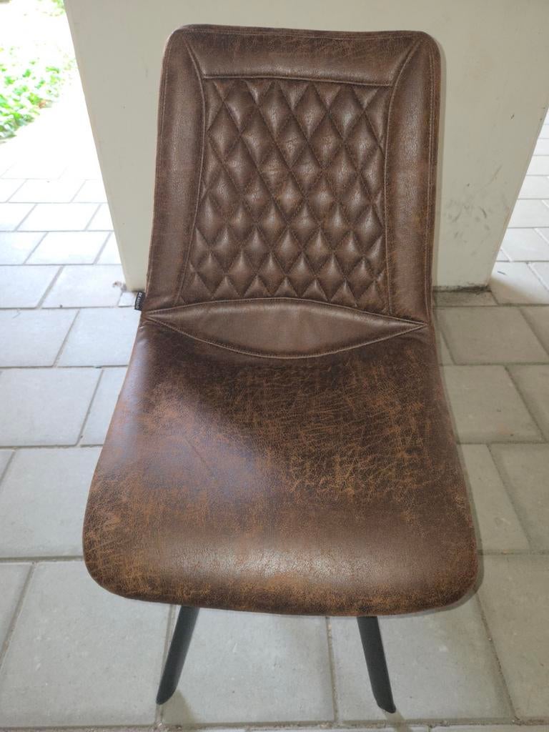Lederen stoelen 'DE AREND' set van 4, Huis en Inrichting, Stoelen, Ophalen of Verzenden