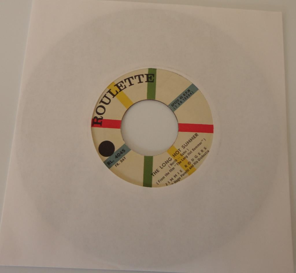 Jimmie Rodgers > The long hot summer, Gebruikt, 7 inch, Single, Ophalen of Verzenden