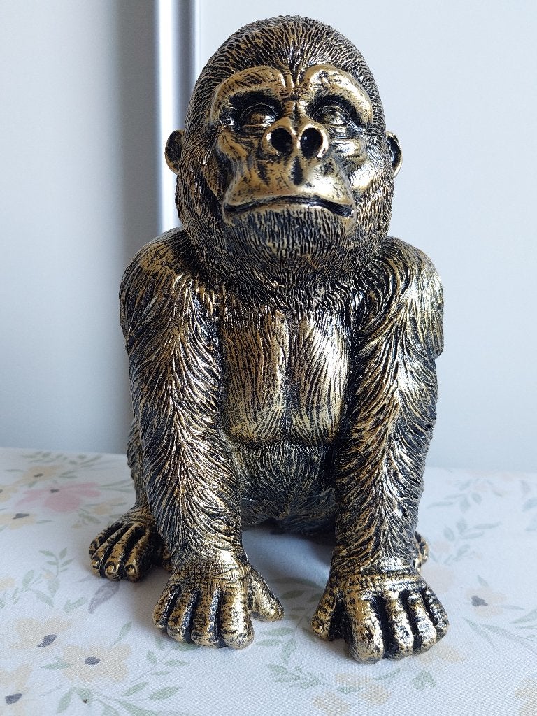 Beeld van "Grote zwarte Gorilla" (NIEUW), Ophalen of Verzenden, Nieuw, Dier