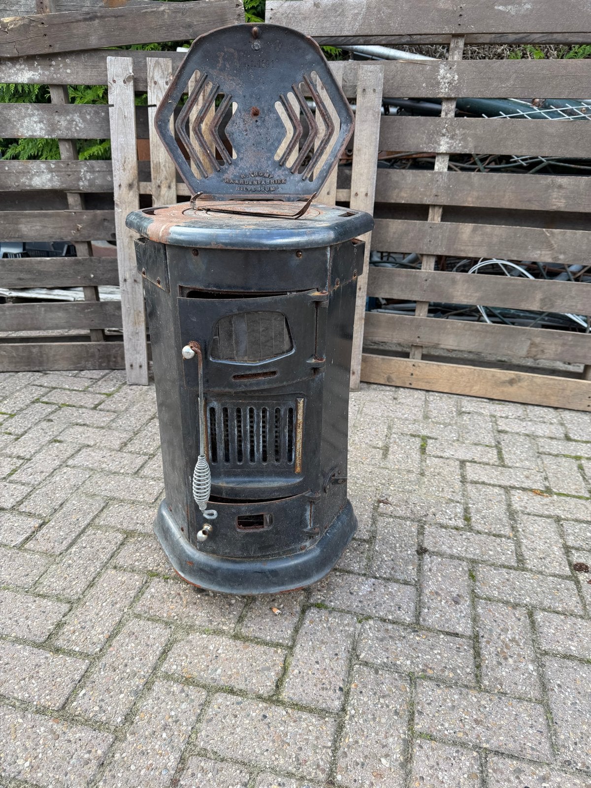 Potkachel voor veranda - Gezellige warmte buiten, Ophalen, Gebruikt, Vrijstaande haard, Houthaard