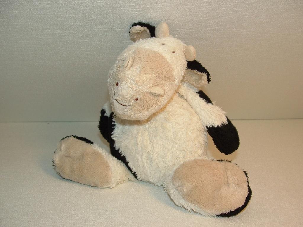 HAPPY HORSE KOE FLOPPY FARM COW NR1 PLUCHE WIT MET, Verzenden, Nieuw, Overige typen