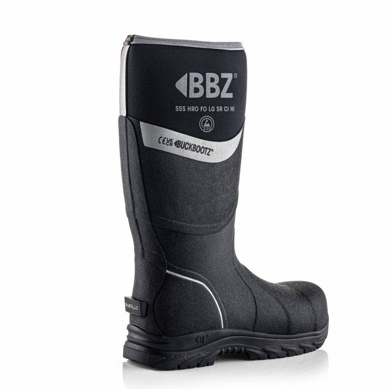 BuckBootz BBZ6000BK S5 Waterdichte Werklaarzen Zwart, Werkschoenendeal, Marktplaats@werkschoenendeal.nl, Dames, Buckbootz
