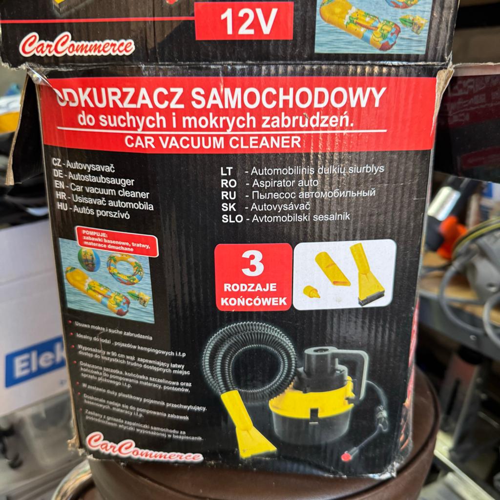 Nieuwe 12V Auto Stofzuiger met Reserveonderdelen, Ophalen of Verzenden, Nieuw