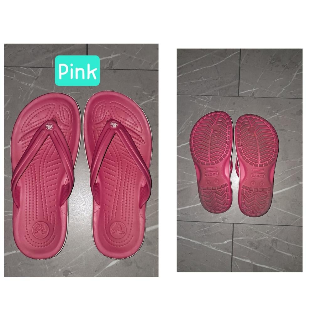 6 paar CROCS SLIPPERS FLIP mt 36-37, Ophalen, Overige kleuren, Zo goed als nieuw, Crocs