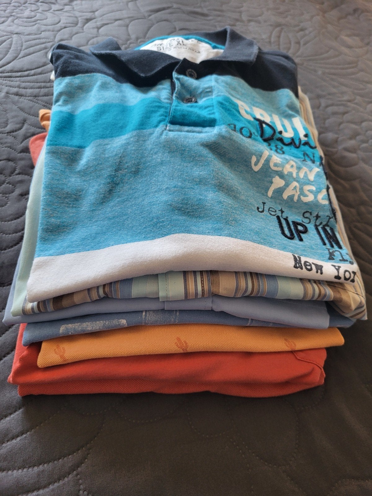 Heren Kledingpakket: T-shirts, Polo's & Overhemden L/XL, Ophalen of Verzenden, Zo goed als nieuw, Maat 52/54 (L)
