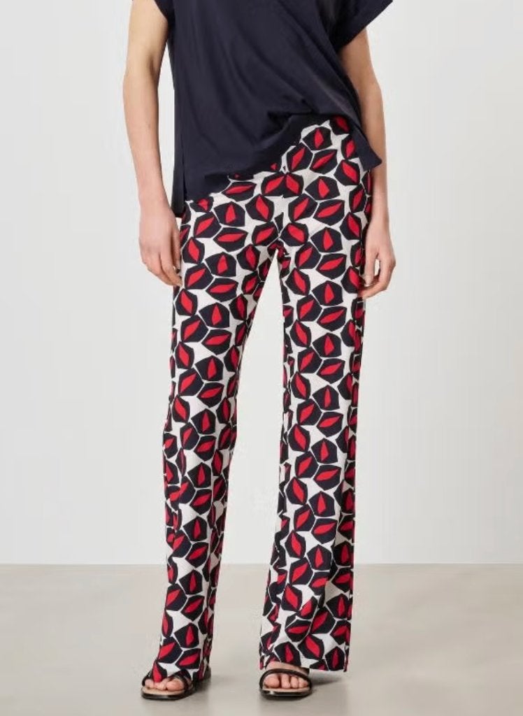 Trvl Drss Zenggi broek 70s print mt M ZGAN, Maat 38/40 (M), Overige kleuren, Verzenden, Trvl Drss Zenggi
